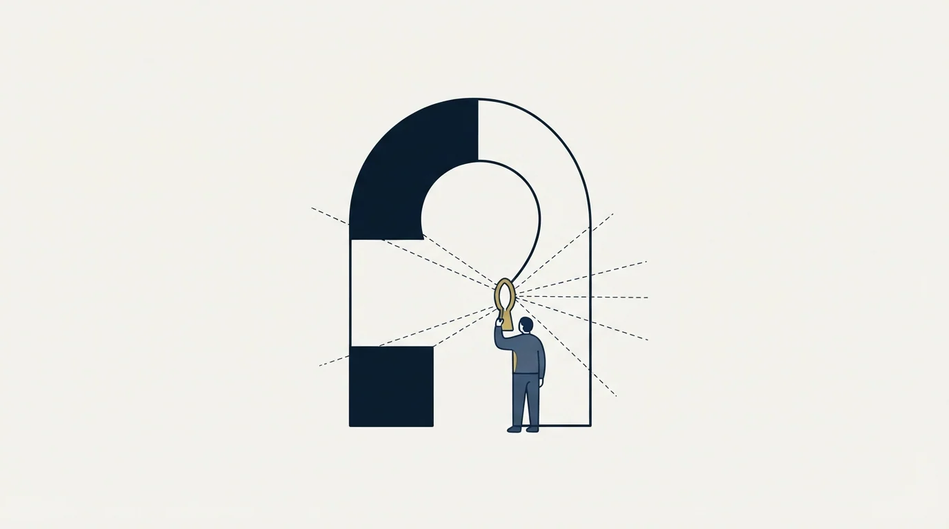 Section illustration: Confirming the absence, and how far the absence goes