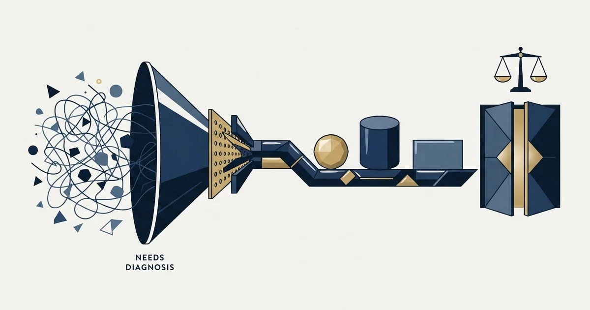 Editorial illustration for The Consultative Sales Process