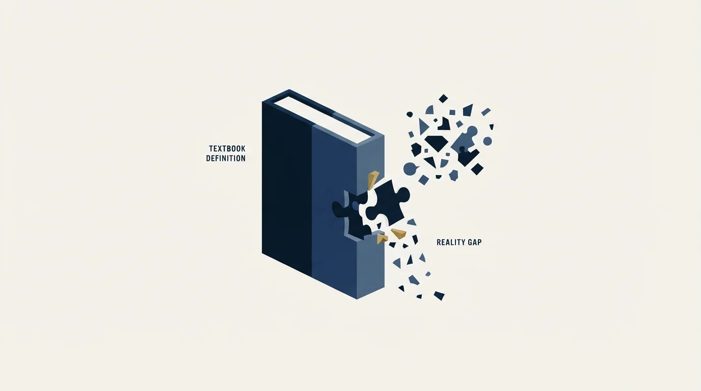 Section illustration: Where the textbook definition breaks