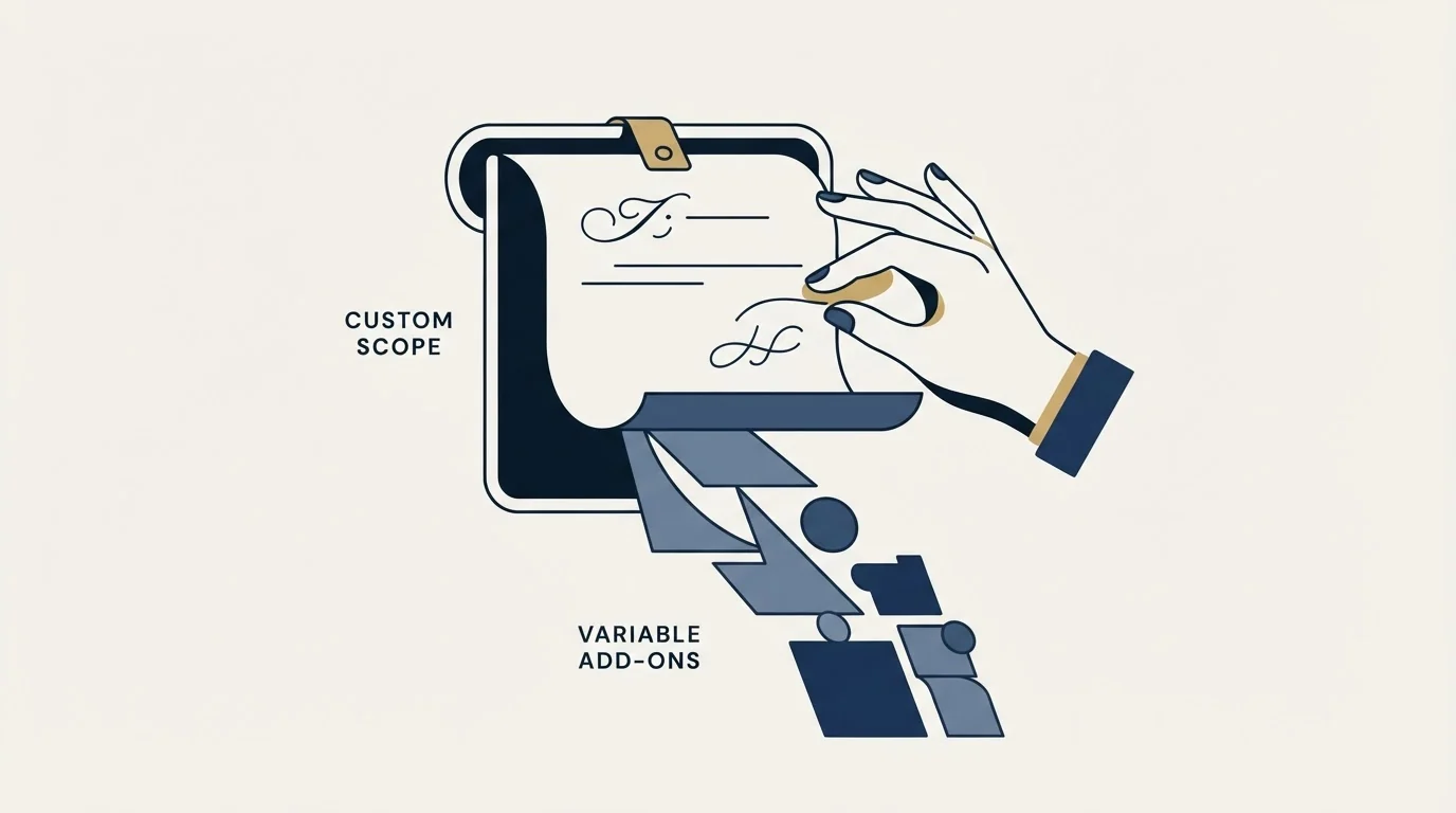 Section illustration: What a quote-only Agency tier usually means
