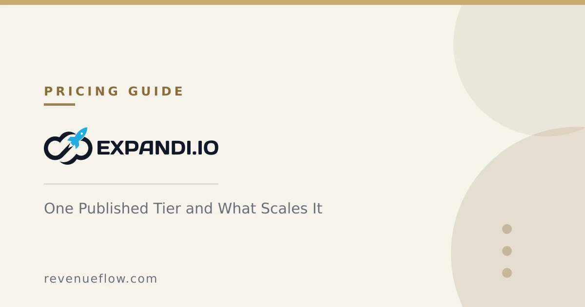 Branded cover: Expandi Pricing: One Published Tier and What Scales It