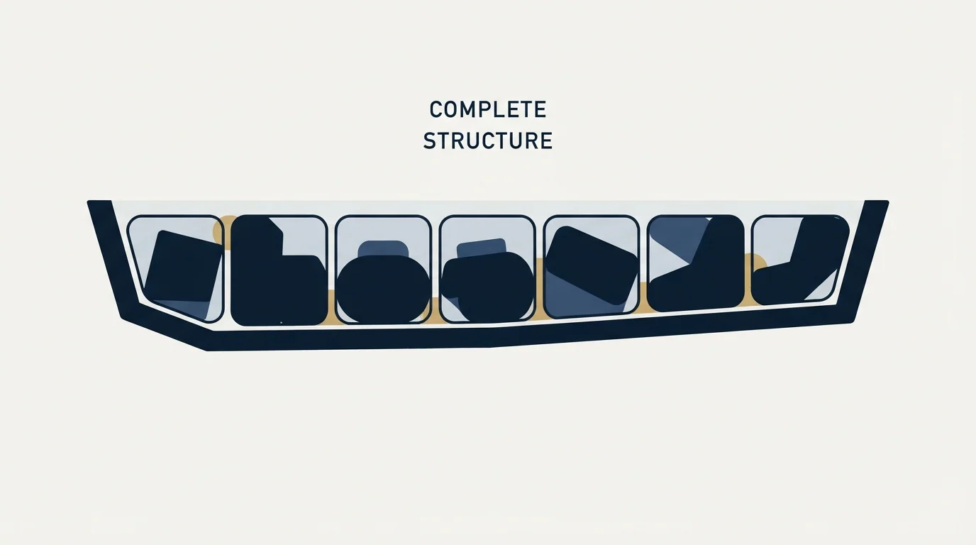 Section illustration: Filling each line so it holds