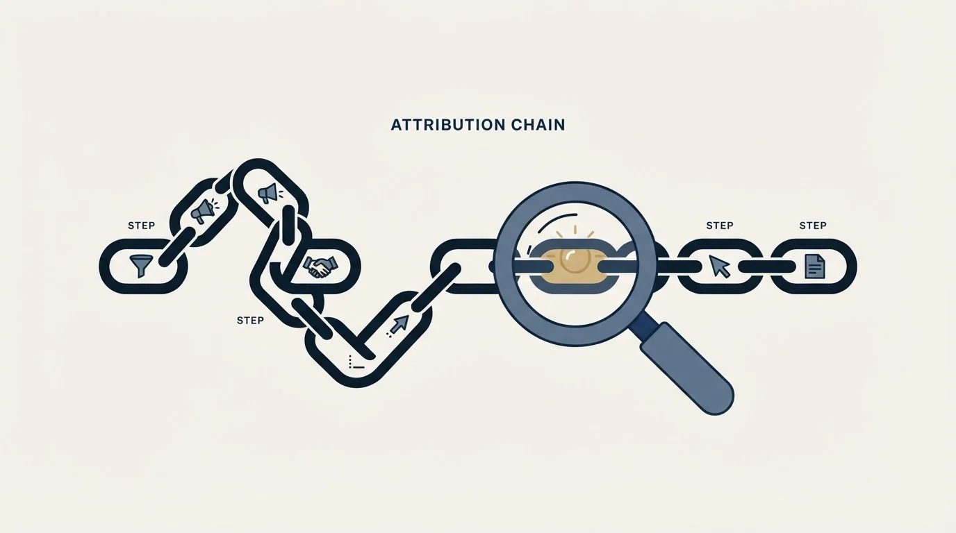 Section illustration: Reading the attribution chain instead of the figure