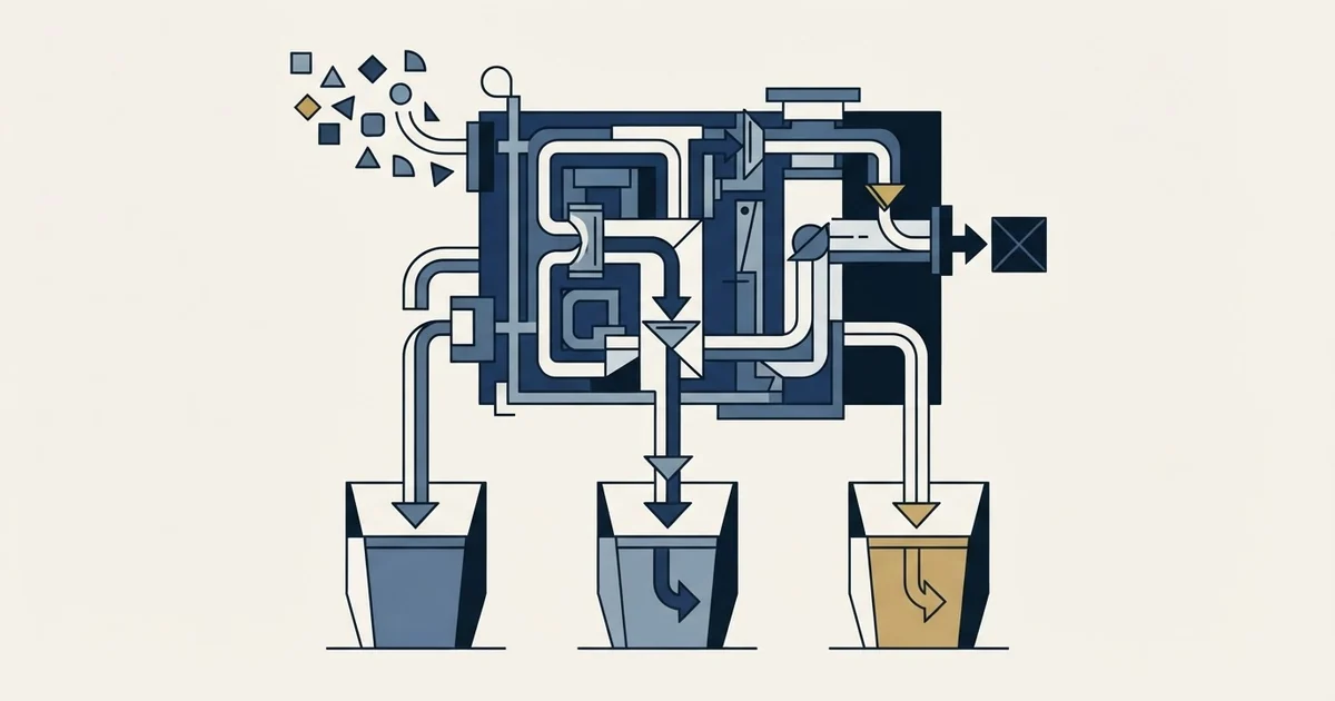 Editorial illustration for Lead Routing