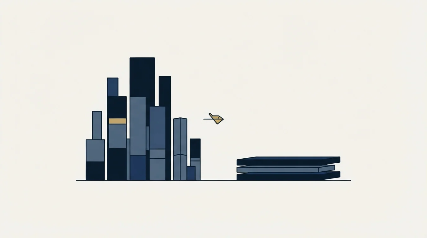 Section illustration: The feature list is flatter than the category norm