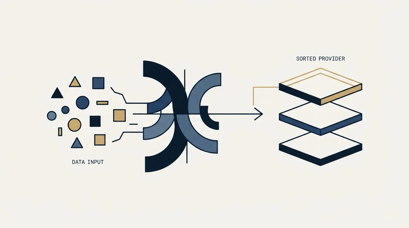 Section illustration: The arithmetic that decides provider order