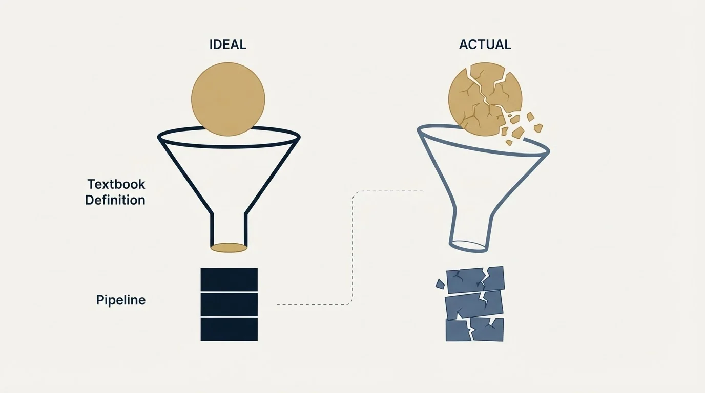 Section illustration: Where the textbook definition starts to mislead