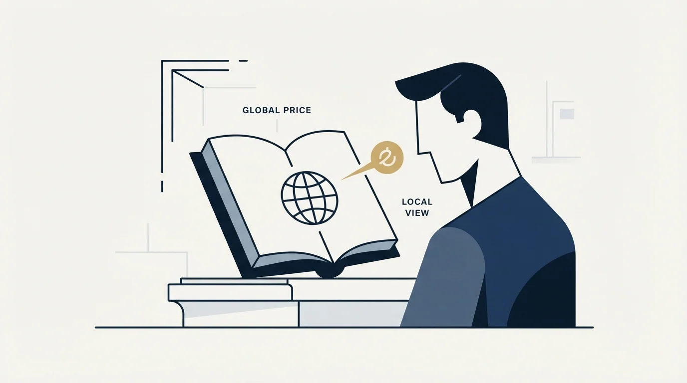 Section illustration: Reading the price in your own currency