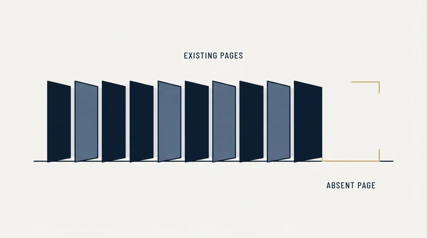 Section illustration: The missing comparison page, and what not to read into