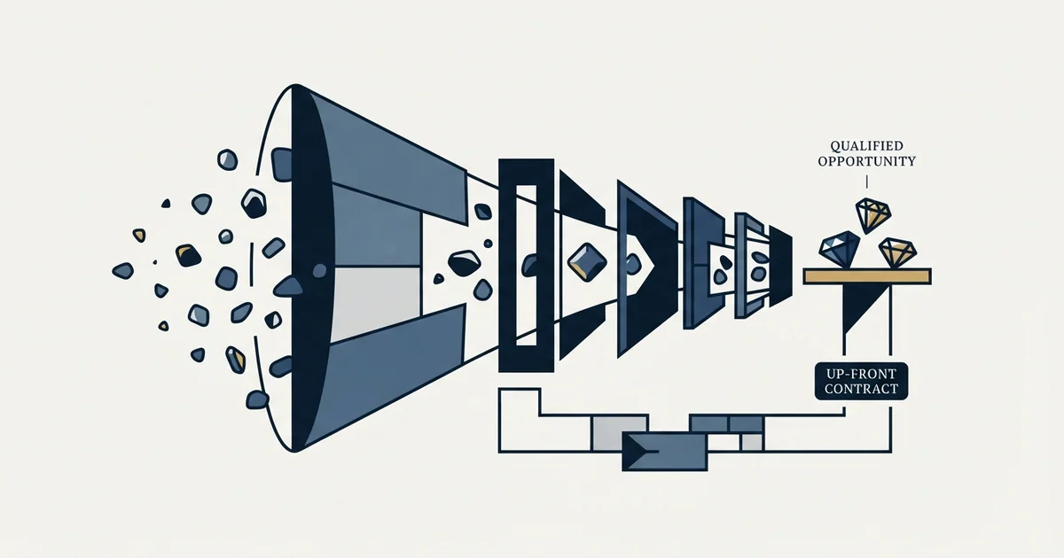Editorial illustration for The Sandler Selling System