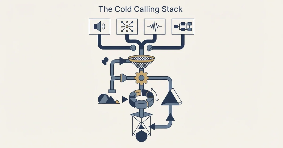 Editorial illustration for The Cold Calling Stack
