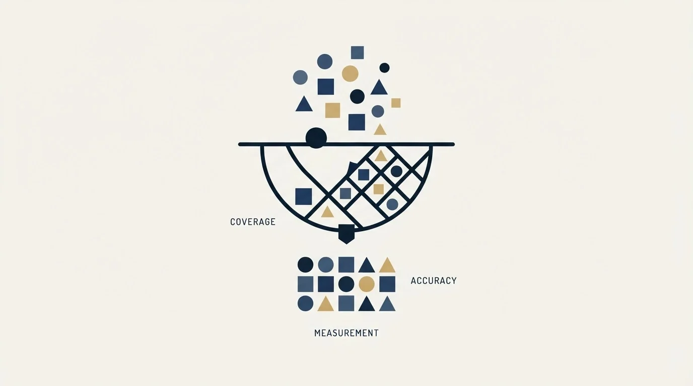 Section illustration: How coverage and accuracy are measured