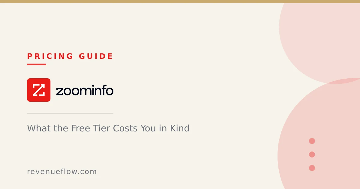 Branded cover: ZoomInfo Lite: What the Free Tier Costs You in Kind