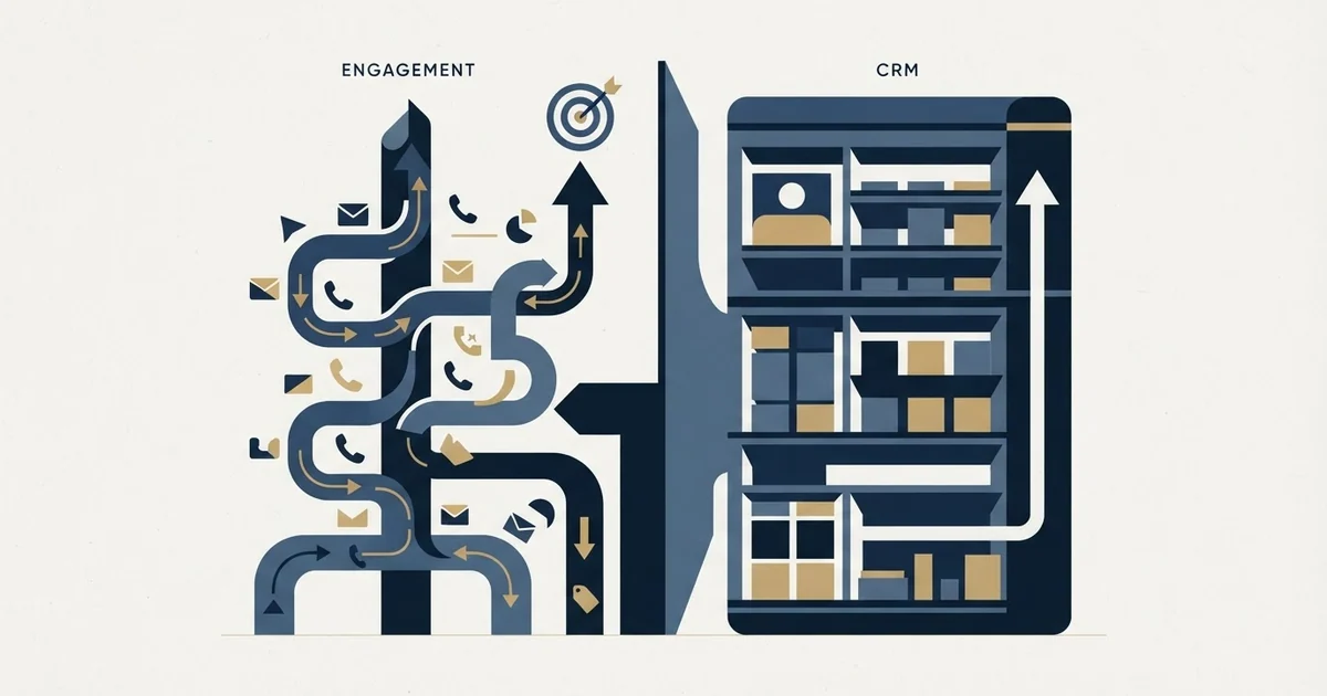 Editorial illustration for vs Agile CRM