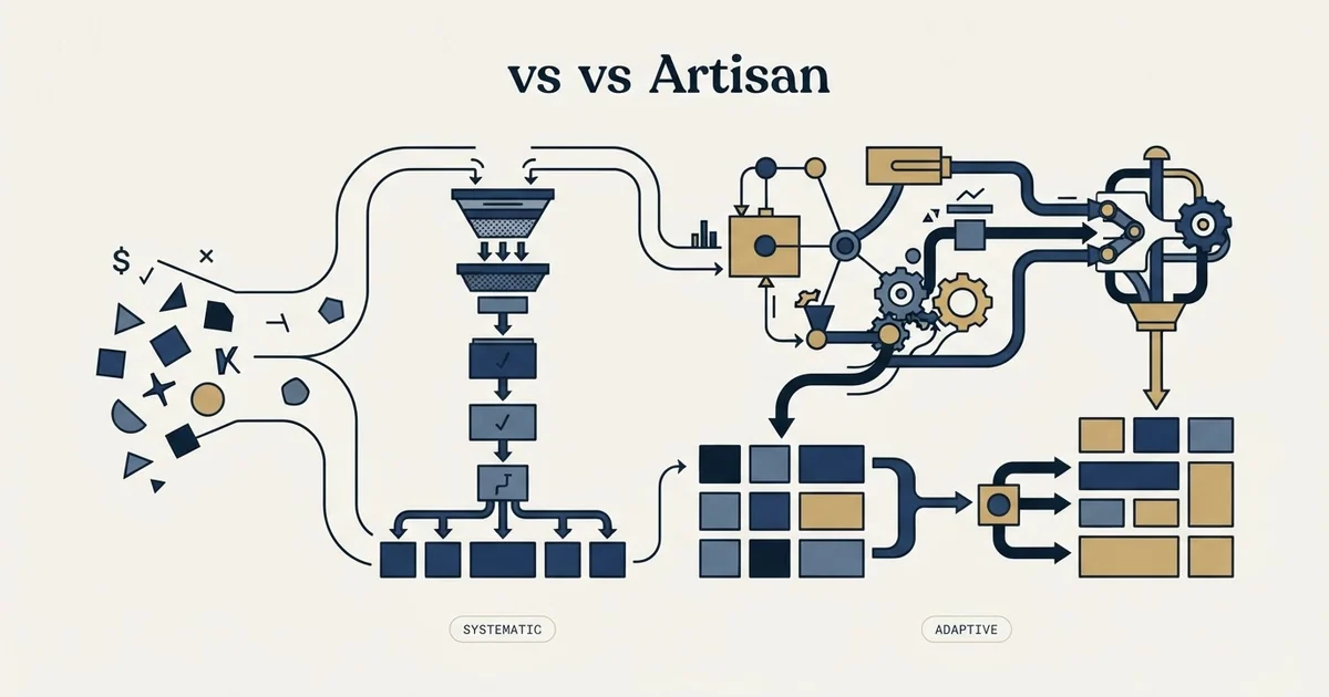 Editorial illustration for vs Artisan