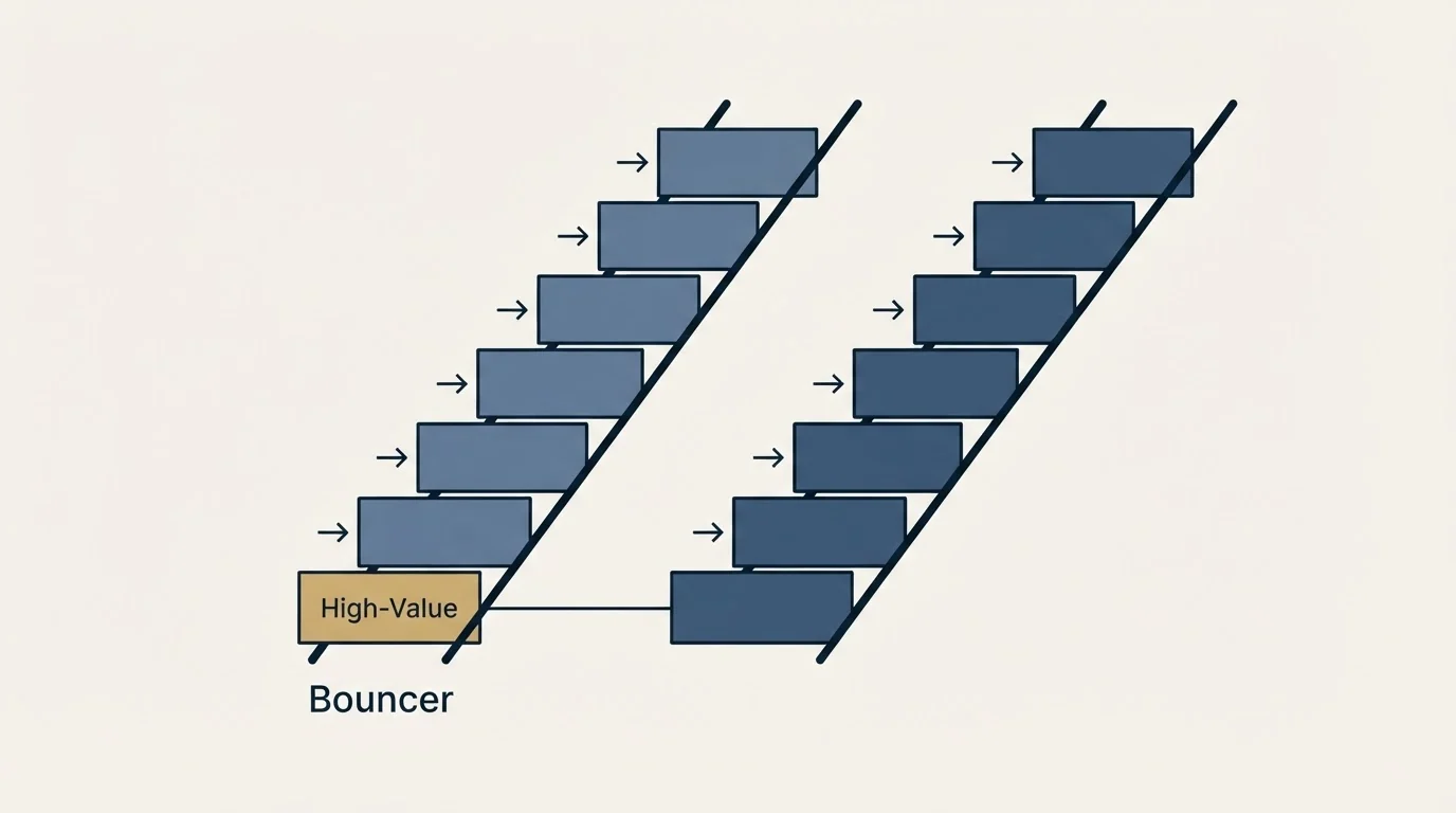 Pricing ladder: Pricing Comparison (Bouncer, High-Value)