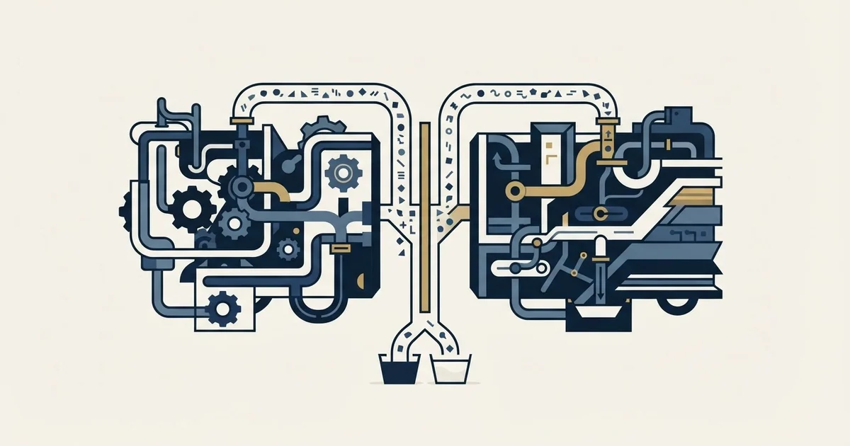 Editorial illustration for vs Buzz.ai