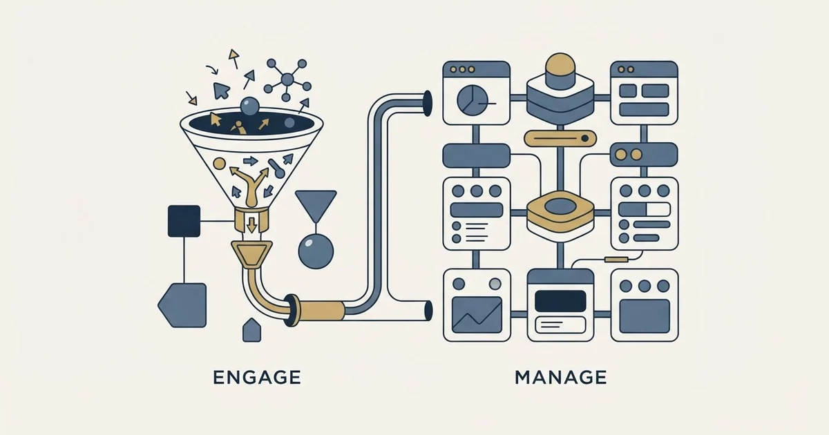 Editorial illustration for vs Monday CRM