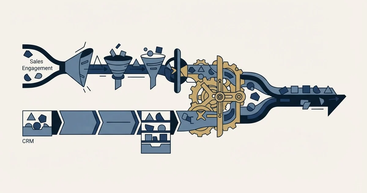 Editorial illustration for vs Pipedrive