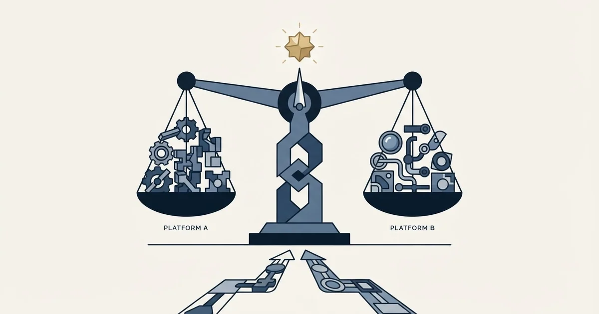 Editorial illustration for vs Salesloft