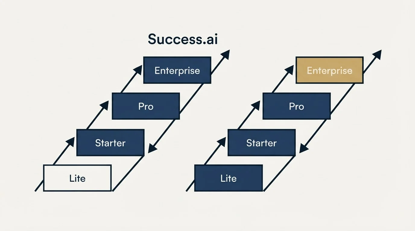 Pricing ladder: Pricing Comparison (Success.ai, Lite, Starter, Pro)