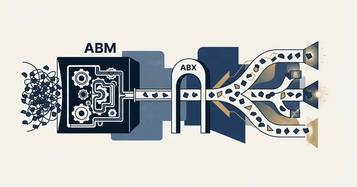 Editorial illustration for ABM vs ABX