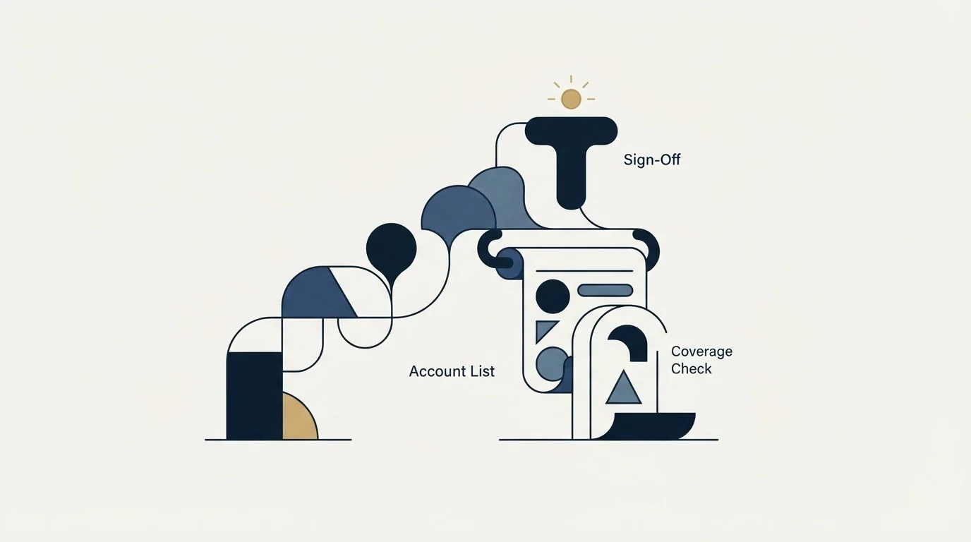 Section illustration: The sign-off that makes the list survive