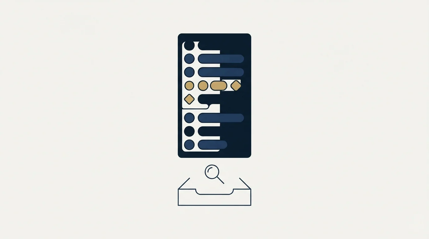 Section illustration: Exclusions belong in the list, not in the review