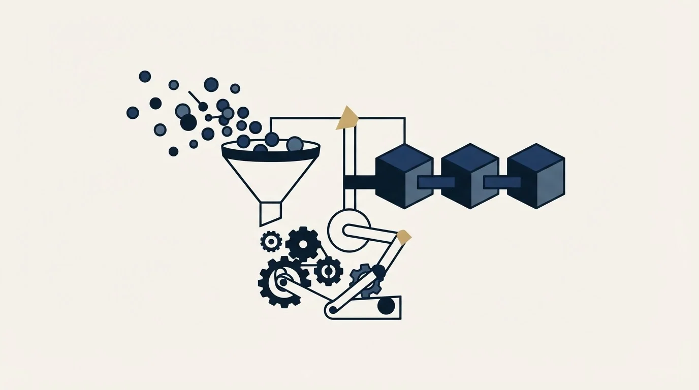 Section illustration: The transition, in the order that works