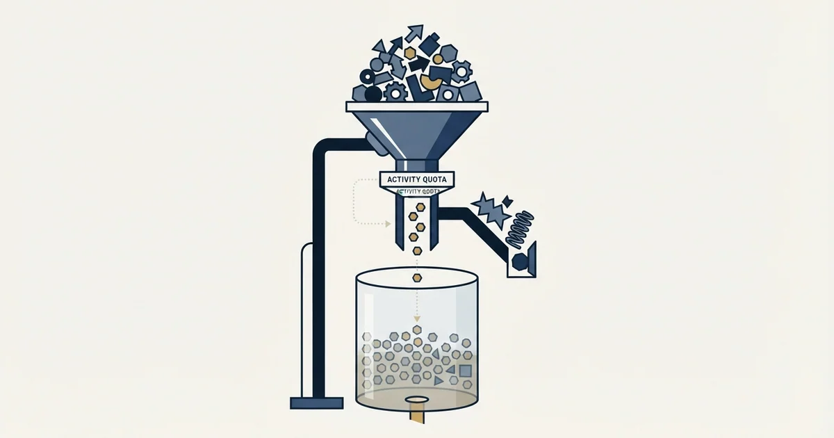 Editorial illustration for Activity Quota