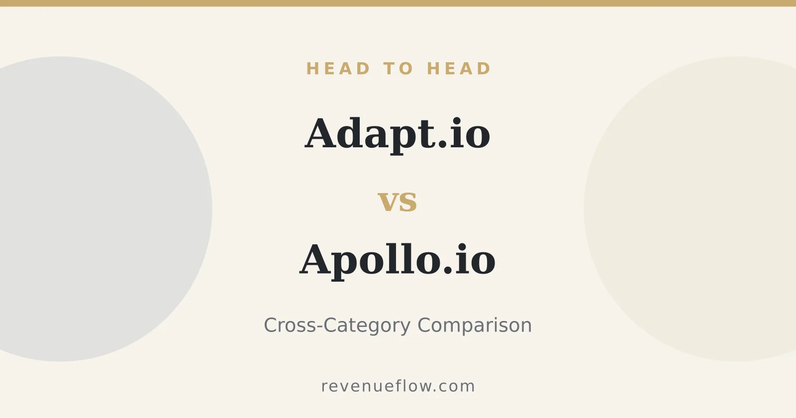 Branded cover: Adapt.io vs Apollo.io: Cross-Category Comparison