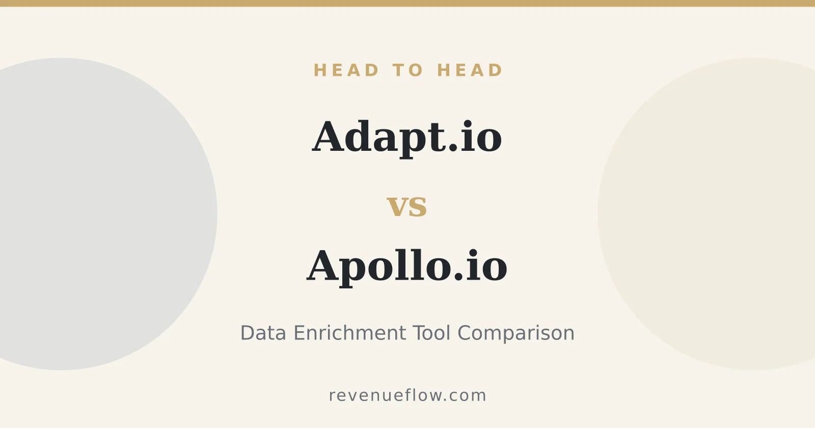 Branded cover: Adapt.io vs Apollo.io: Data Enrichment Tool Comparison