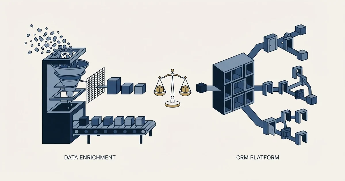 Editorial illustration for Adapt.io vs Bitrix24