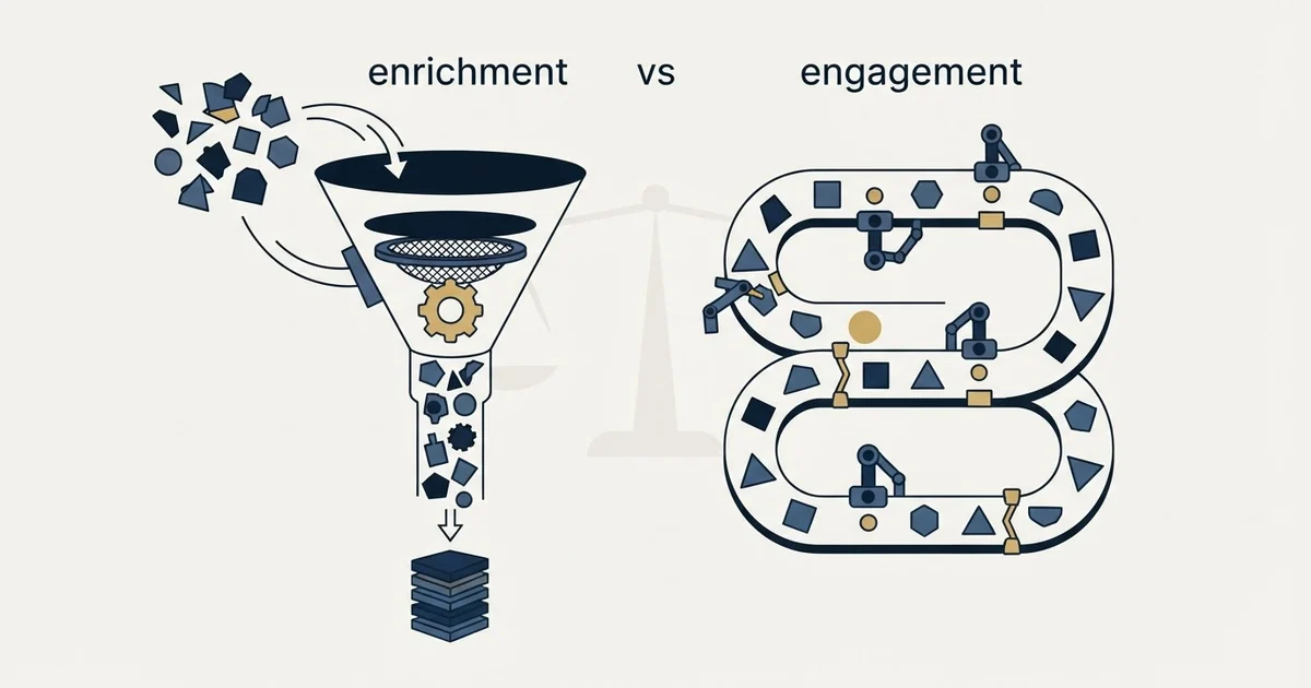 Editorial illustration for Adapt.io vs Dripify