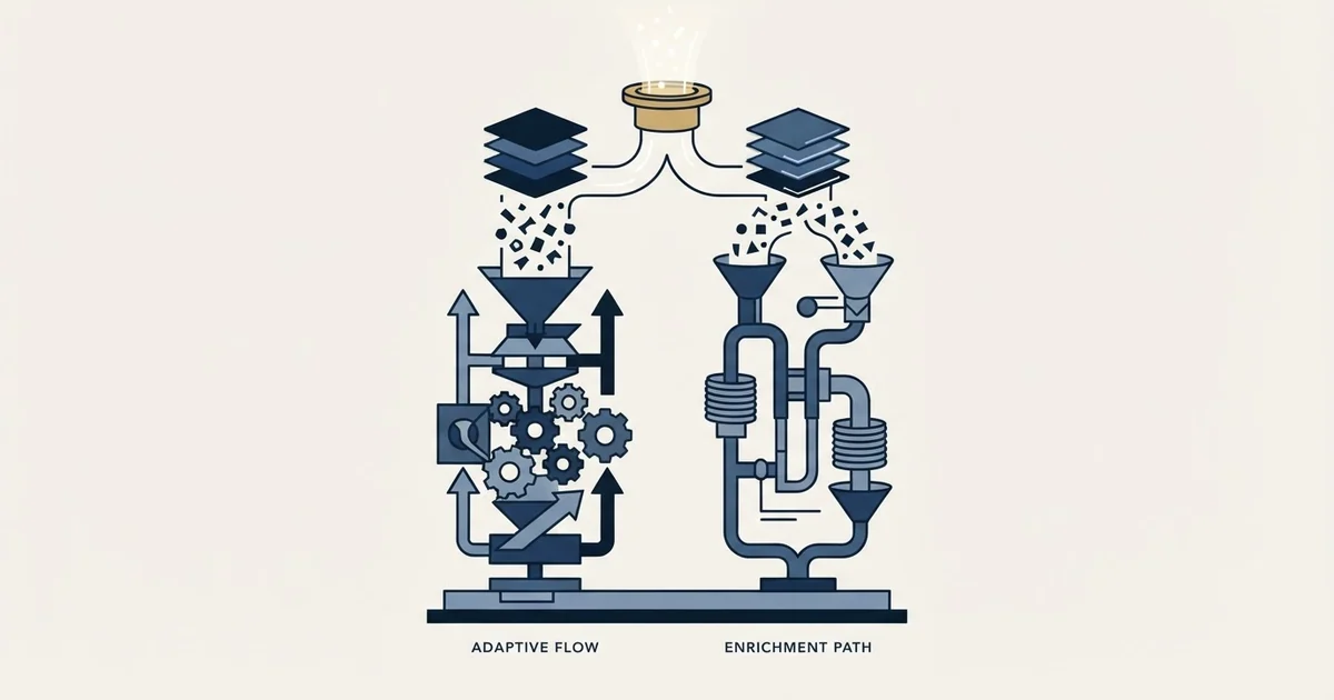 Editorial illustration for Adapt.io vs Dropcontact