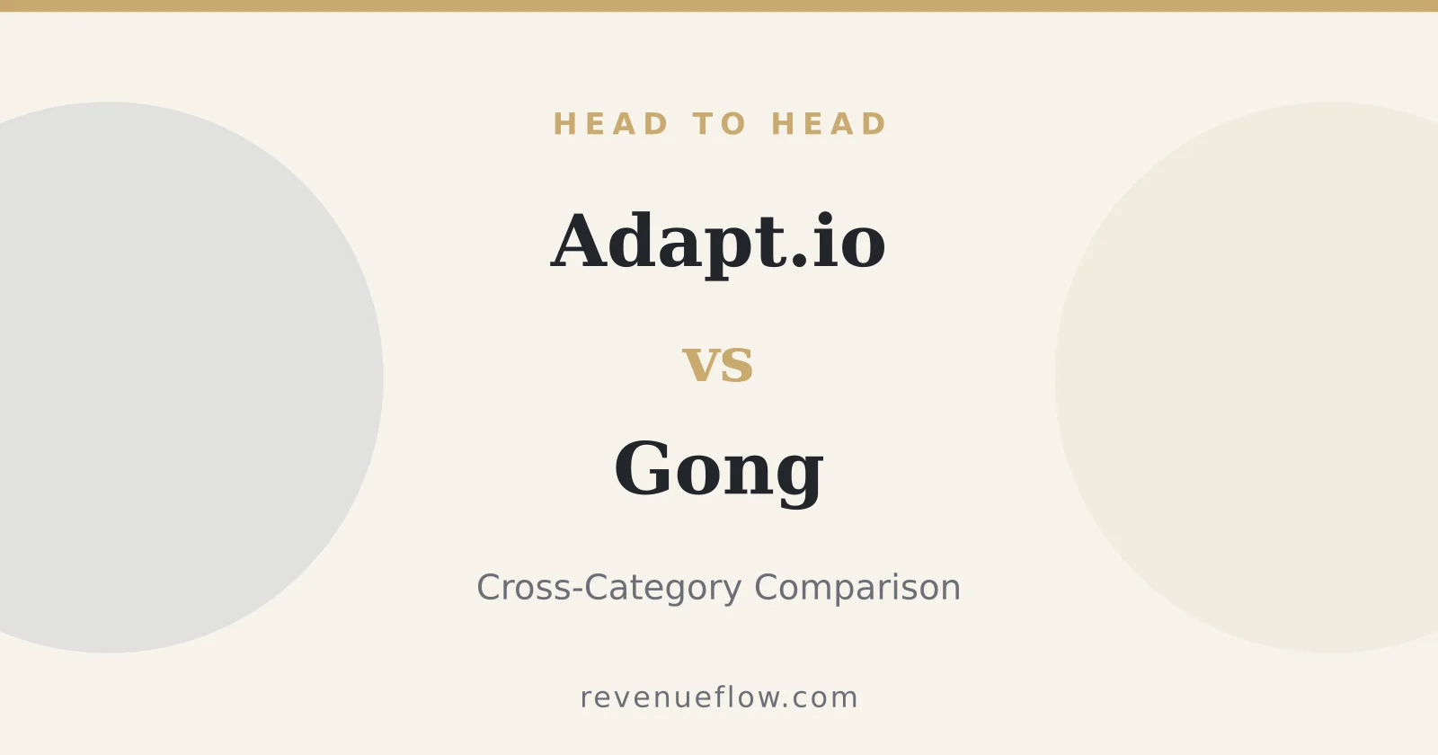 Branded cover: Adapt.io vs Gong: Cross-Category Comparison