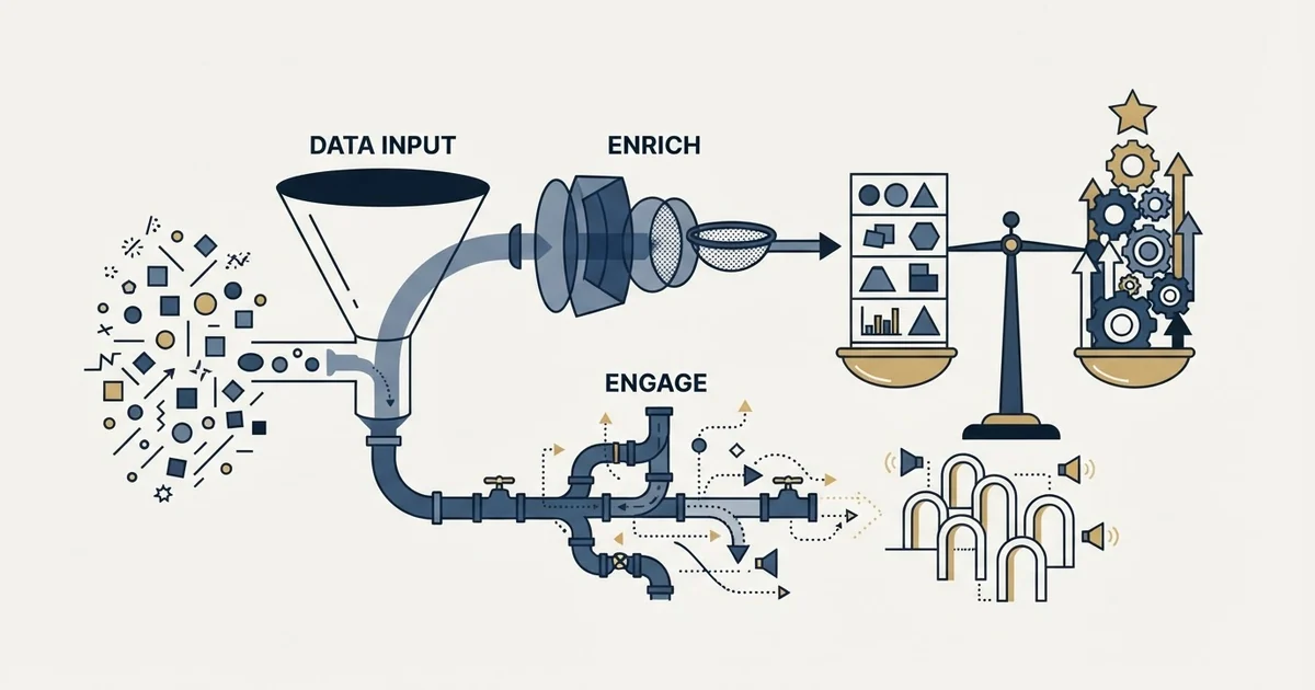 Editorial illustration for Adapt.io vs La Growth Machine