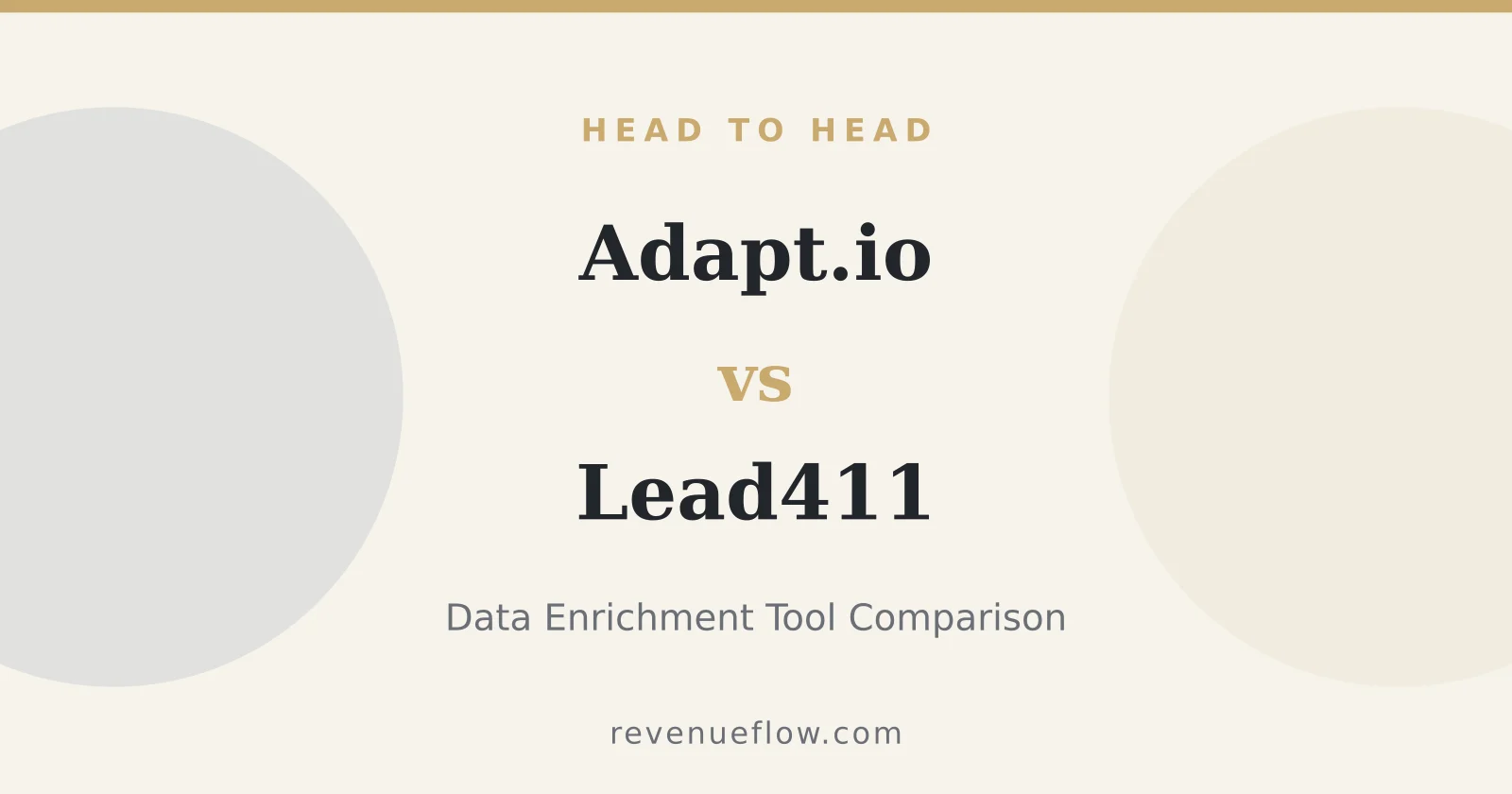Branded cover: Adapt.io vs Lead411: Data Enrichment Tool Comparison