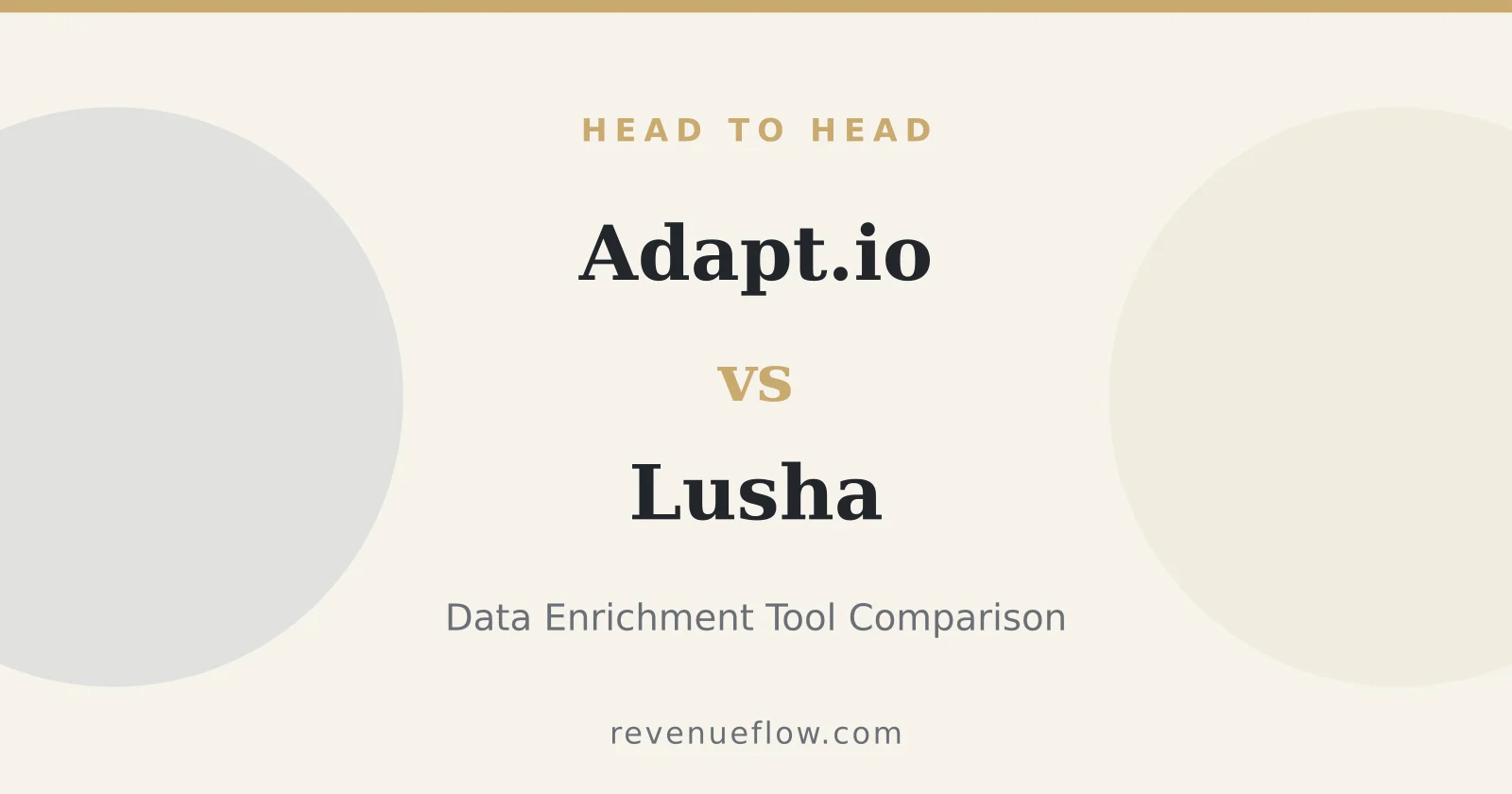 Branded cover: Adapt.io vs Lusha: Data Enrichment Tool Comparison