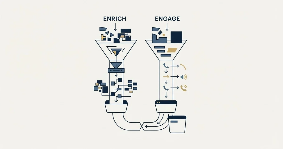 Editorial illustration for Adapt.io vs PhoneBurner