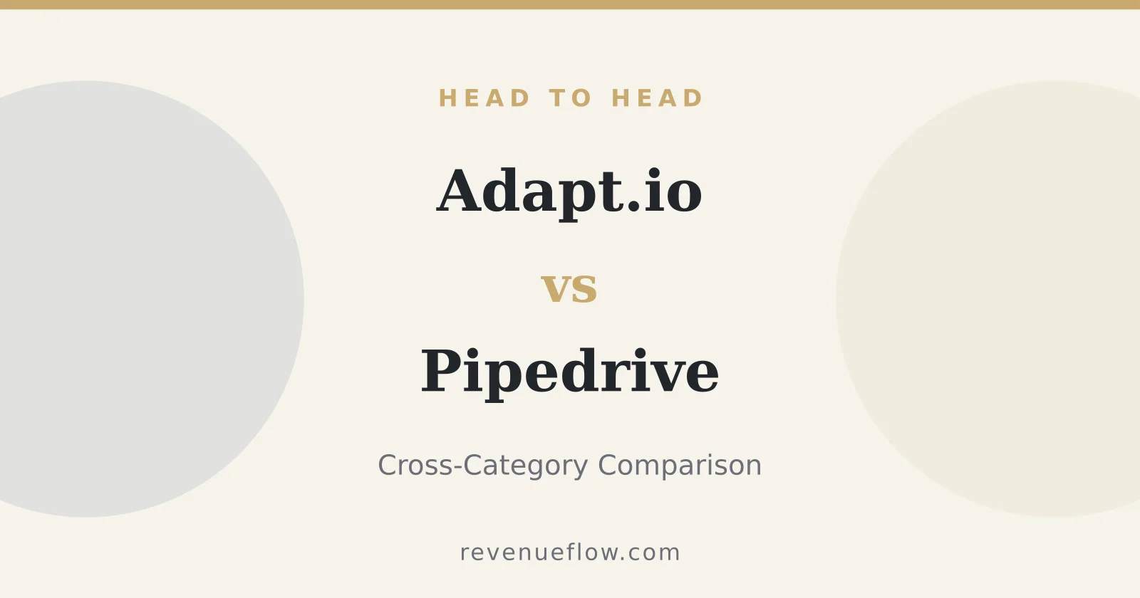 Branded cover: Adapt.io vs Pipedrive: Cross-Category Comparison