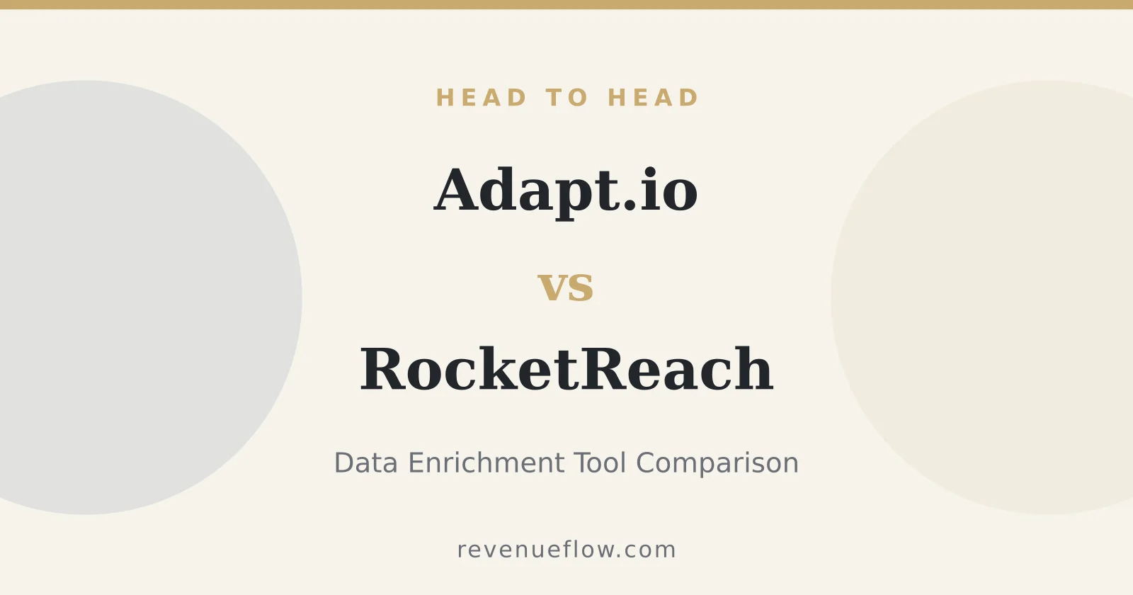 Branded cover: Adapt.io vs RocketReach: Data Enrichment Tool Comparison
