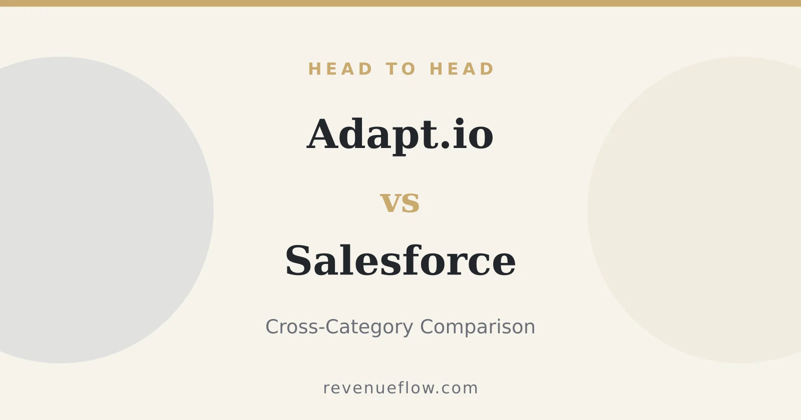 Branded cover: Adapt.io vs Salesforce: Cross-Category Comparison