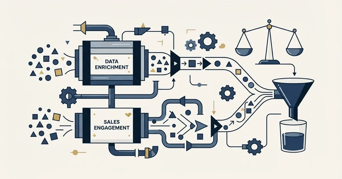 Editorial illustration for Adapt.io vs Skylead