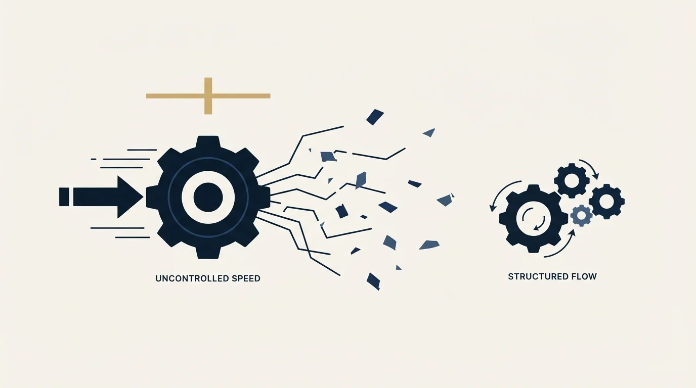 Section illustration: Speed is the wrong thing to accelerate
