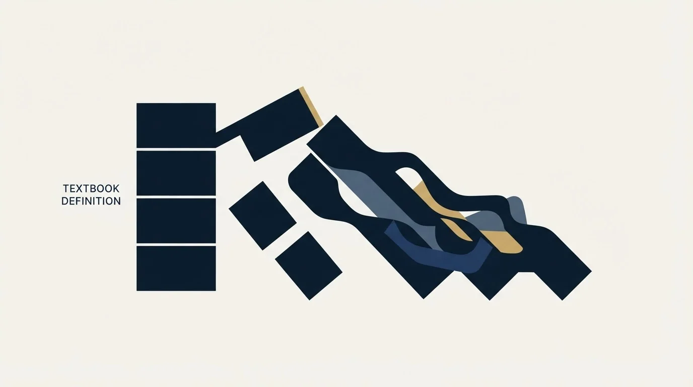 Section illustration: Where the textbook definition breaks
