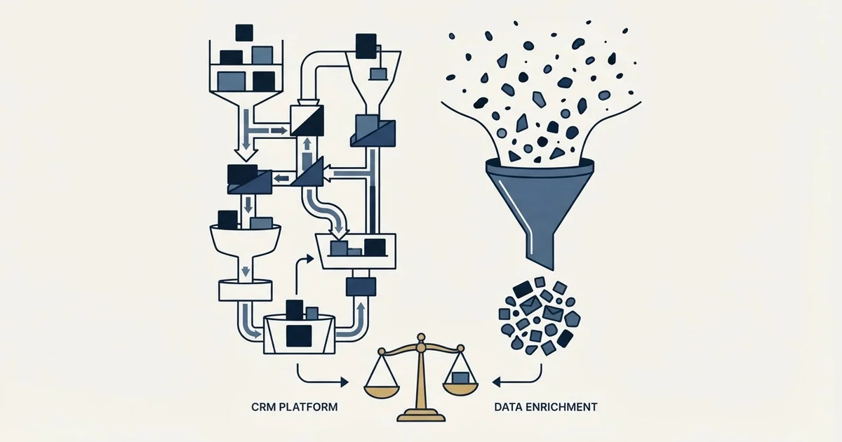 Editorial illustration for Agile CRM vs Anymail Finder