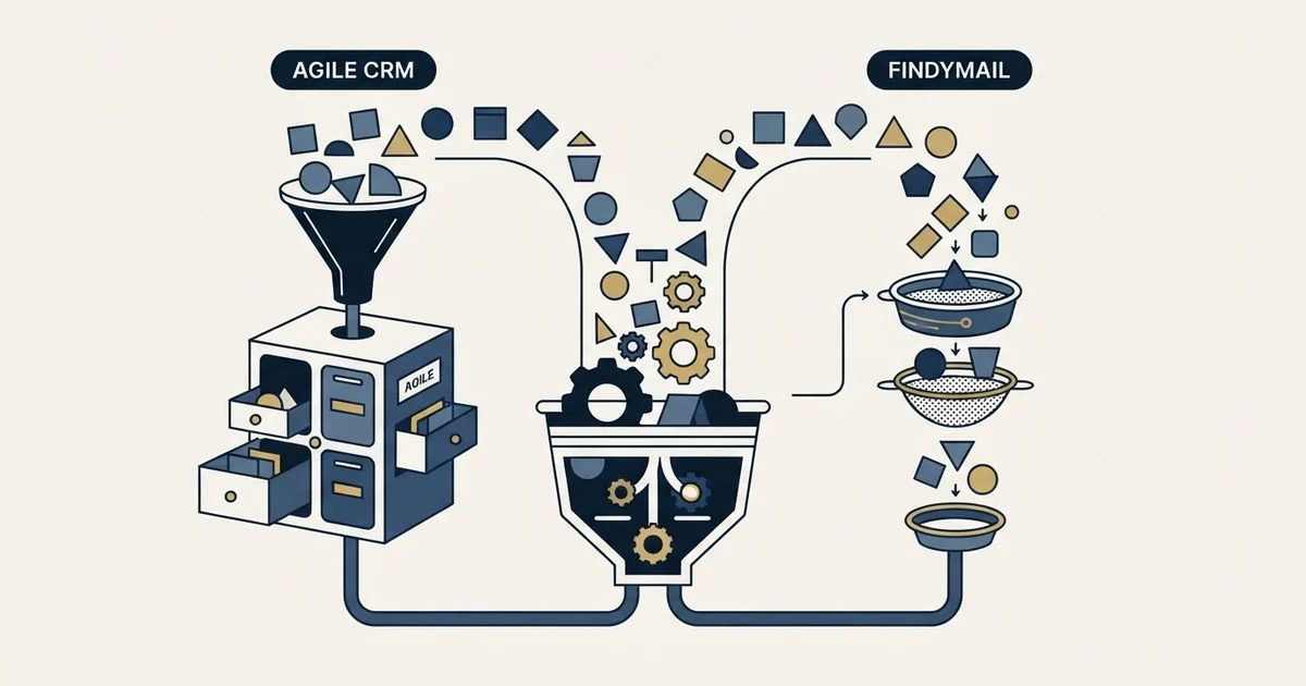 Editorial illustration for Agile CRM vs Findymail