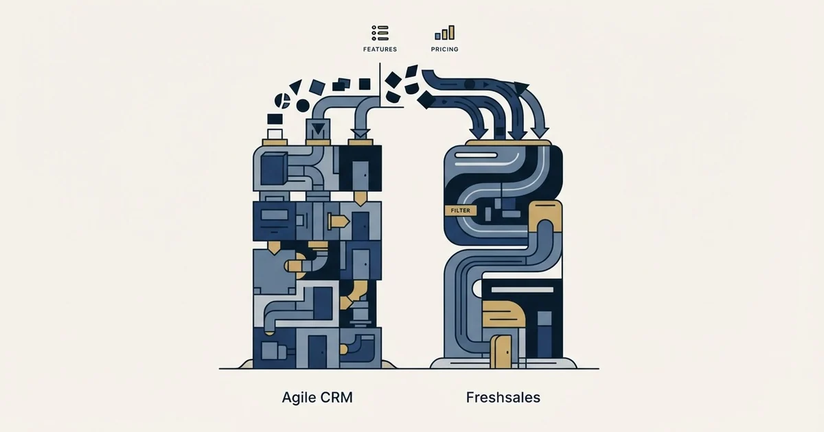 Editorial illustration for Agile CRM vs Freshsales