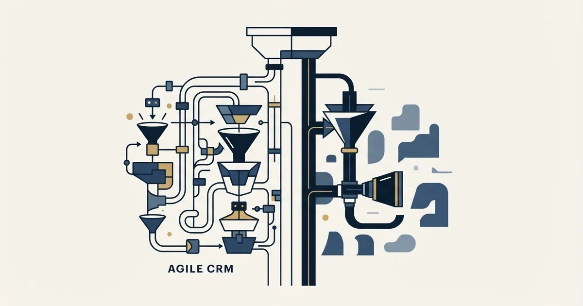 Editorial illustration for Agile CRM vs Hunter